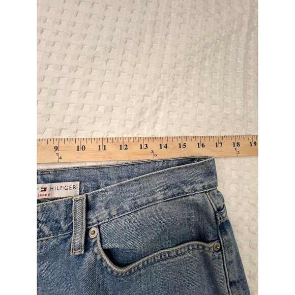 Vintage Tommy Hilfiger Jeans Womens 12 Y2k Cropped 25" Boyfriend Mid Rise Denim - Picture 14 of 16